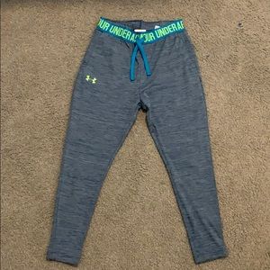 Blue and green under armor girls joggers